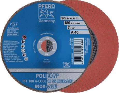 Fächerschleifscheibe PFERD POLIFAN® A-COOL SG INOX [SimilarCatItems.CatItem.ArtName2]