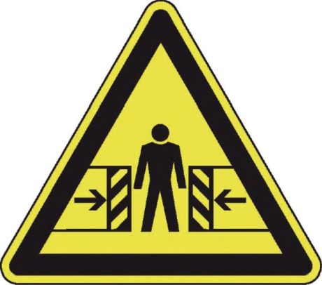 Segnali di avvertimento 100 mm pericolo di schiacc [SimilarCatItems.CatItem.ArtName2]