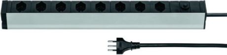 Alu-Steckdosenleiste MODULAR 13 silber/schwarz [SimilarCatItems.CatItem.ArtName2]