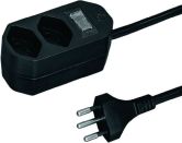 Steckdosenleiste COMPACT 13 mit Schalter weiss 