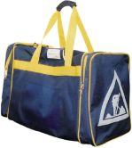 Borsa effetto blu/giallo con stampa luminosa a tri 