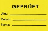 Prüfmarkierer Bogen zu 10 Etiketten 