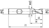 FRANKEN Eck-/ Nutfräser 2300 DIN 327 HSS-Co8 