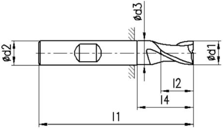 Eckfräsen HSS: ISO Uni