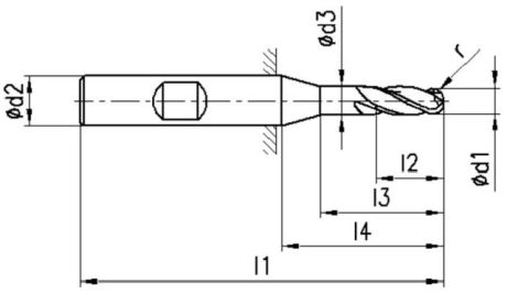 FRANKEN Fresa a sfere 3323 DIN 1889B-K HSS-CoF [SimilarCatItems.CatItem.ArtName2]