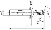FRANKEN Radiusfräser 3268 HSS-Co8 