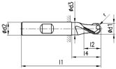 FRANKEN Radiusfräser 3278 HSS-Co8 