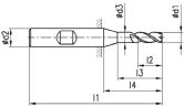 FRANKEN HSS-Eckfräser 1331 DIN 844K HSS-Co8 