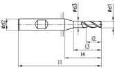 FRANKEN HSS-Eckfräser 1331C TiCN DIN 844K HSS-Co8 