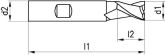 FRANKEN Eck-/ Nutfräser 2322C TiCN DIN844K HSS-Co8 