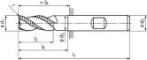 FRANKEN Eck-Nutfräser1093RZ CrN DIN844LIKHBHSSE-PM 