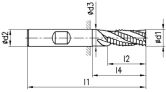 FRANKEN HSS-Eckfräser 1344C TiCN DIN 844K HSS-Co5 