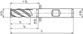 FRANKEN Eck-/Nutfräser1572L Alcrona DIN844 HSSE-PM 