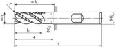 FRANKEN HSS-Eckfräser 1399WZ T DIN 844L IK HB HSSE 