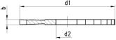 Metall-Kreissäge Typ C HSS Bogenzahnung 