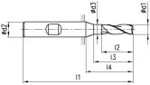VHM-Schlichtfräser FRANKEN 2521A TiAlN 