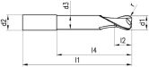VHM-Fräser f Aluminium FRANKEN 1942 HSC Alu-W Cut 