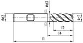 VHM-Schruppfräser FRANKEN 2854A TiAlN TOP Medium 