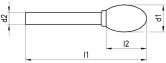 NERIOX HM-Frässtift Form TRE Z6 UNI 