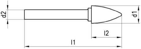 BIAX VHM-Mini-Frässtift TCH Spitzbogenform [SimilarCatItems.CatItem.ArtName2]