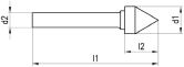 NERIOX HM-Frässtift Form KSJ Z6 UNI 