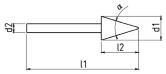 NERIOX HM-Frässtift Form SKM Z6 UNI 