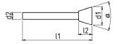 NERIOX HM-Frässtift Form WKN Z6 UNI 