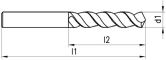 Spiralbohrer WALTER 1254TFT VA INOX HSS-E DIN 338 