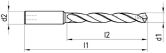 Punta per canale di raffreddamento OSG 53404.2 TiC