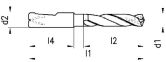 VHM-Spiralbohrer HERTEL GOdrill B052F 5xD lang IK 