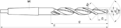 Mehrfasenstufenbohrer GÜHRING 90° N HSS MK Durch. [SimilarCatItems.CatItem.ArtName2]