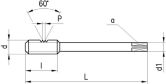Gewindebohrer DC N410-3 HSSE M ISO2 6H DIN 376 