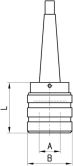 Gewindeschneidfutter TAPMATIC Modell TA/MK 