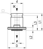 Schnellwechseleinsatz TAPMATIC T ohne Rutschkupp. 