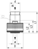 Schnellwechseleinsatz TAPMATIC TC mit Rutschkupp. 