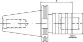 NERIOX Gewinde-Schnellwechselfutter DIN 69871 A 