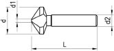Kegelsenker 100° HSS Form C