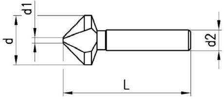 VHM Kegelsenker 90° / 60°