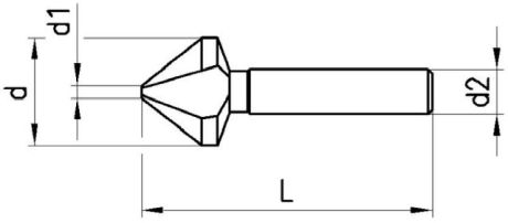 VHM-Kegelsenker 60° K15 DIN 335C [SimilarCatItems.CatItem.ArtName2]