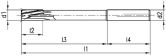 BECK HSS-Hochleistungsreibahle HNC ecoSpeed DL IK 