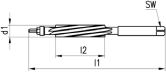 BECK Handreibahle verstellbar DIN 859 HSS 