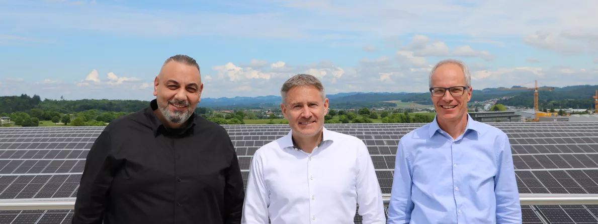 g. à d. Salvatore Puleio (CSO & Head of Supply Chain), Roland Kunz (CEO), Urs Bühler (CFO)